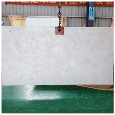 White Quartz Gemstone Slab
