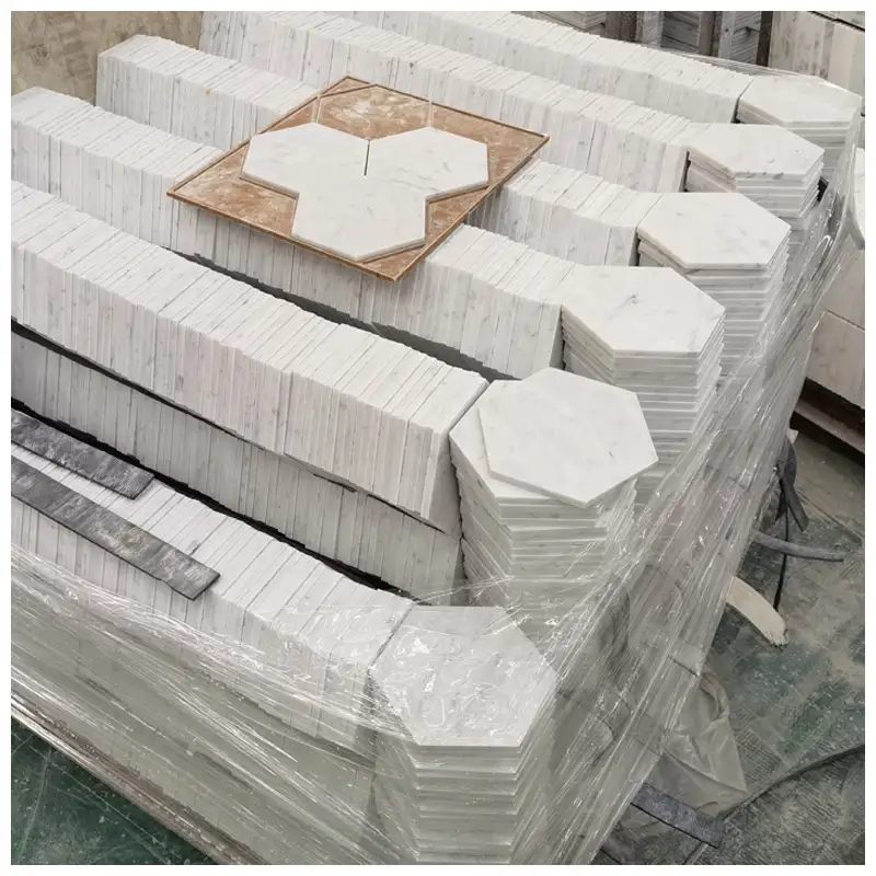 8'' Carrara Marble Hexagon Tiles best
