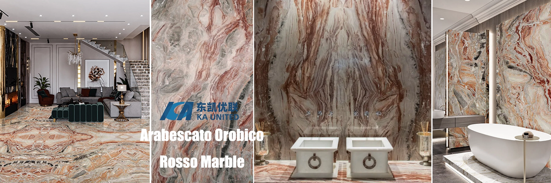 Arabescato Orobico Rosso Marble Luxury Interior Floor and Wall projects-KA UNITED Arabescato Orobico Rosso Marble Luxury Interior Floor and Wall projects-KA UNITED
